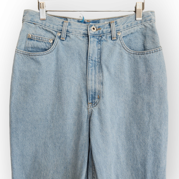 Vintage 90s LA Blues Light Wash High Waisted Straight Leg Jeans 6 - Picture 2 of 9
